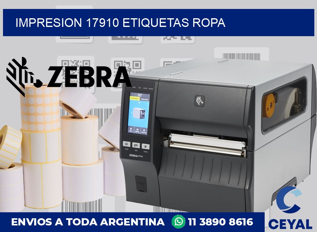impresion 17910 etiquetas ropa
