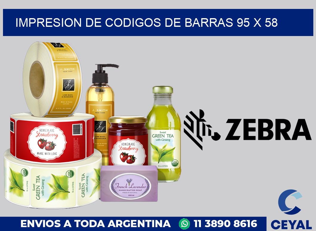 impresion de codigos de barras 95 x 58