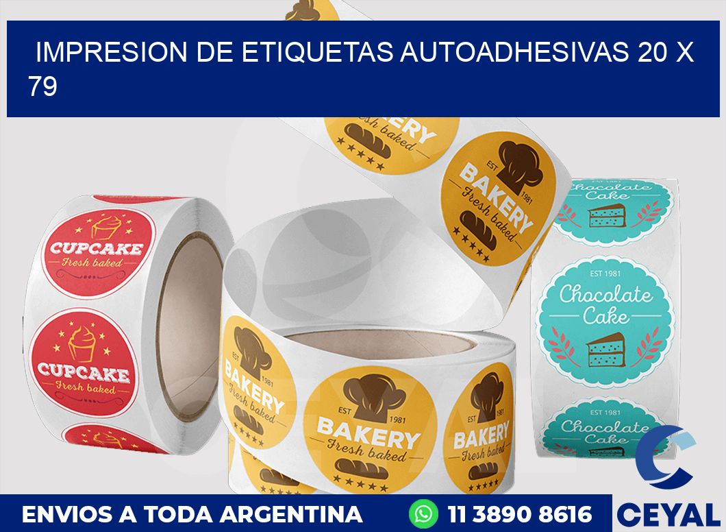 impresion de etiquetas autoadhesivas 20 x 79