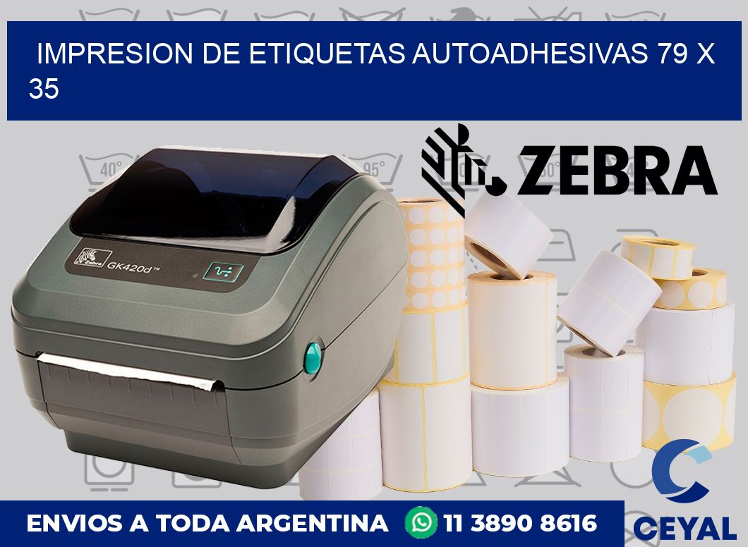 impresion de etiquetas autoadhesivas 79 x 35