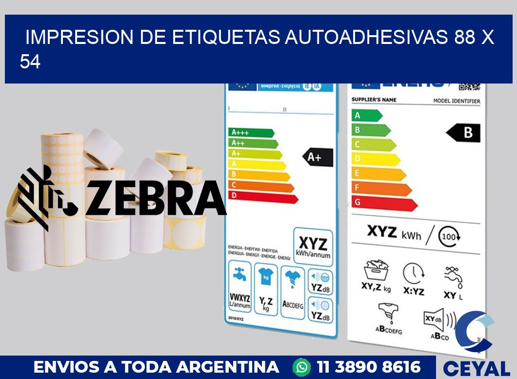 impresion de etiquetas autoadhesivas 88 x 54