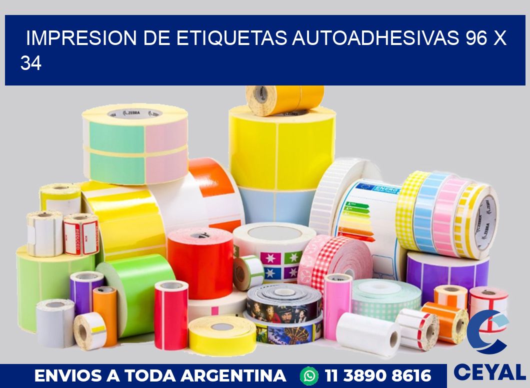 impresion de etiquetas autoadhesivas 96 x 34