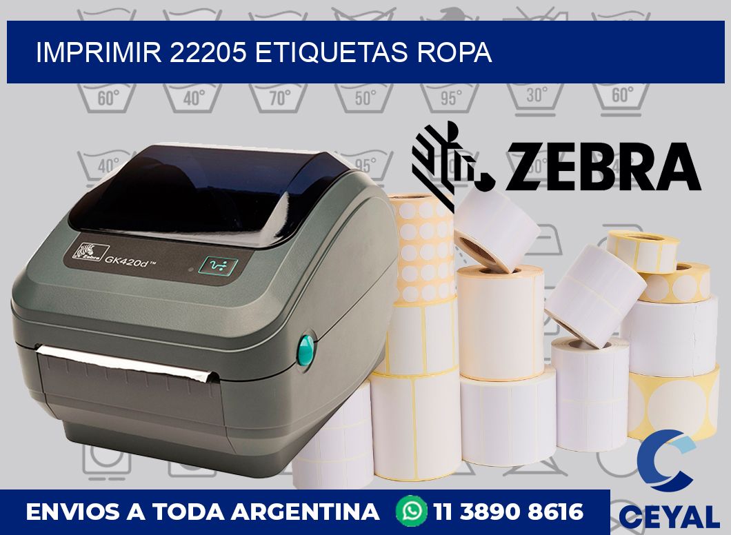 imprimir 22205 etiquetas ropa