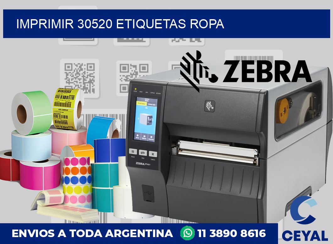 imprimir 30520 etiquetas ropa