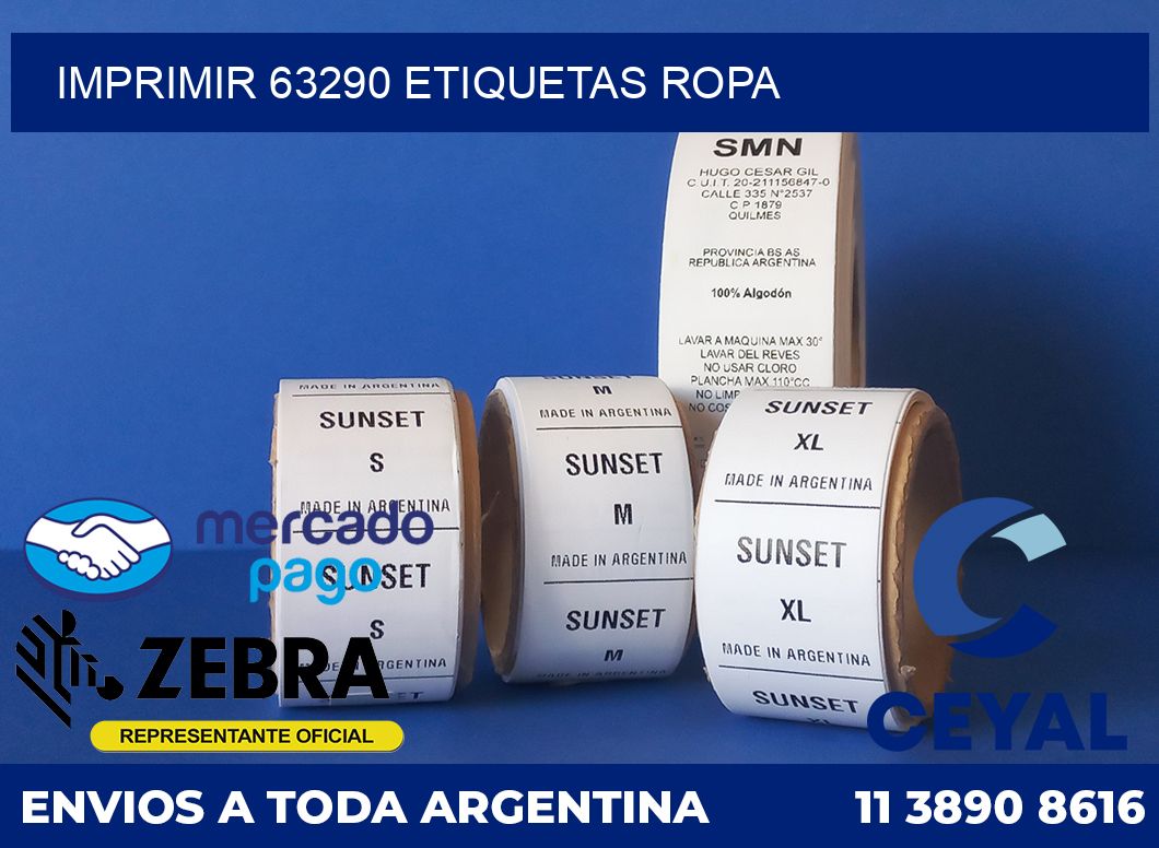 imprimir 63290 etiquetas ropa