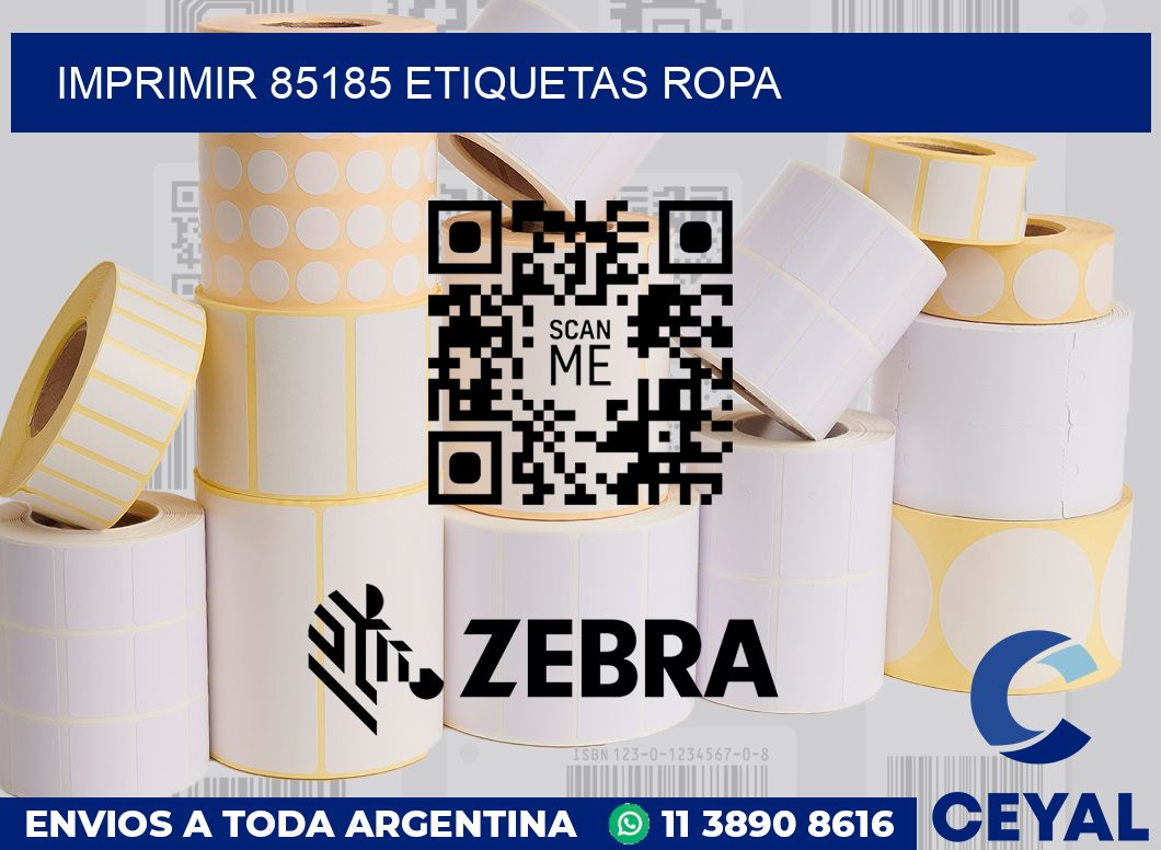 imprimir 85185 etiquetas ropa