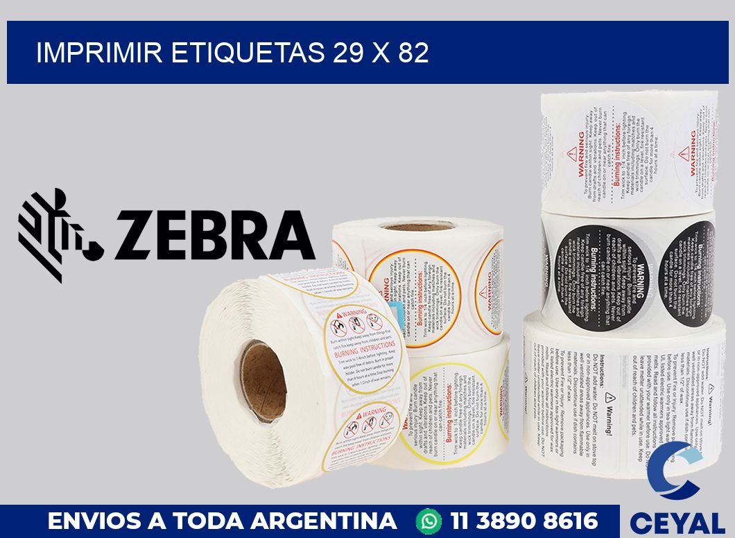imprimir etiquetas 29 x 82