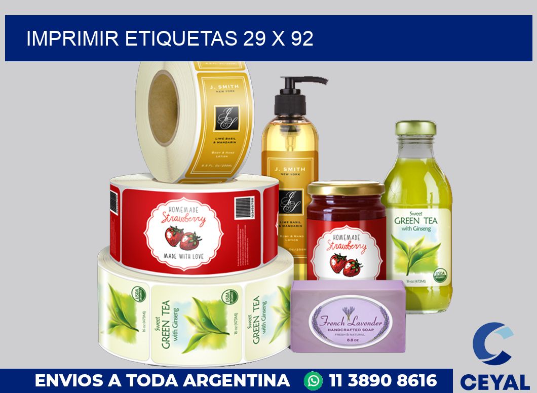 imprimir etiquetas 29 x 92