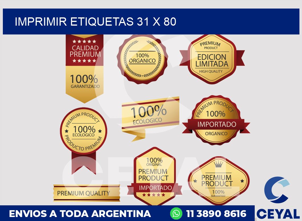 imprimir etiquetas 31 x 80
