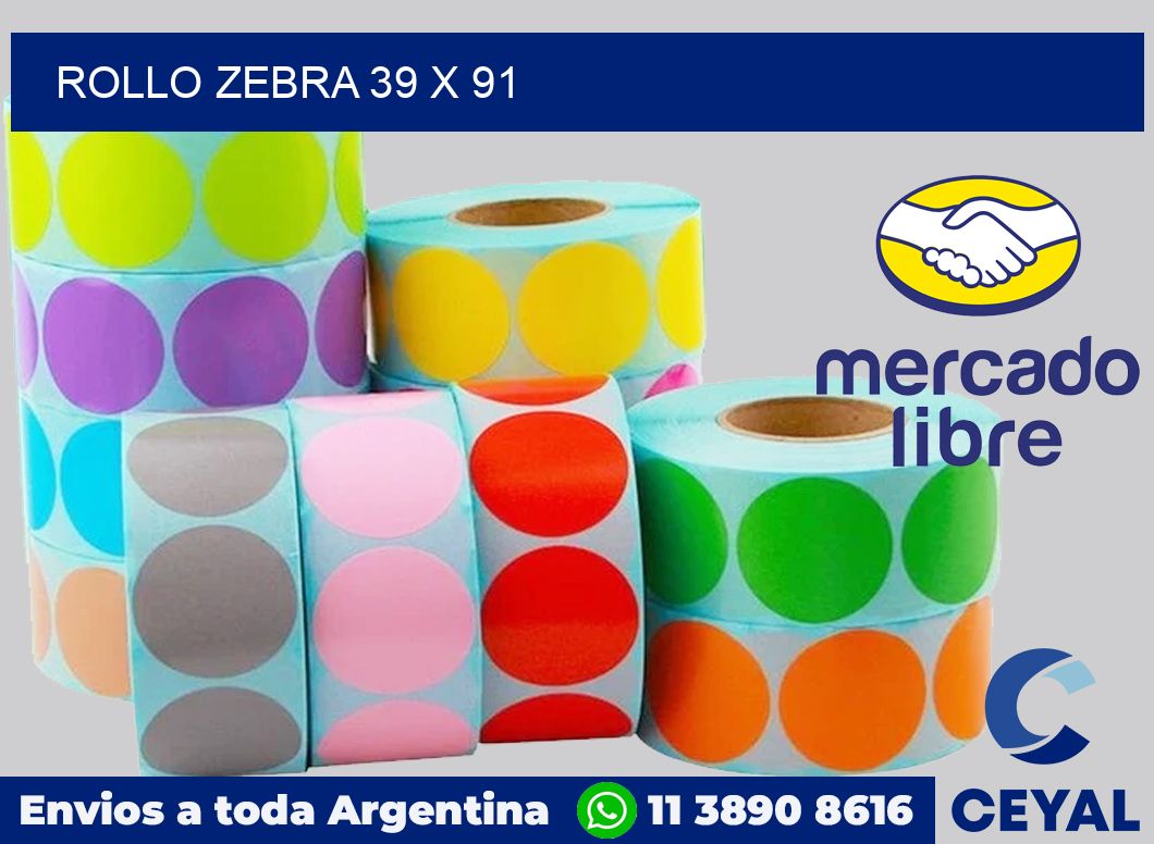 rollo zebra 39 x 91