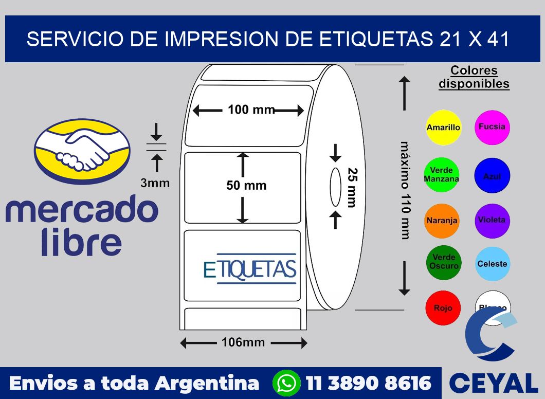 servicio de impresion de etiquetas 21 x 41