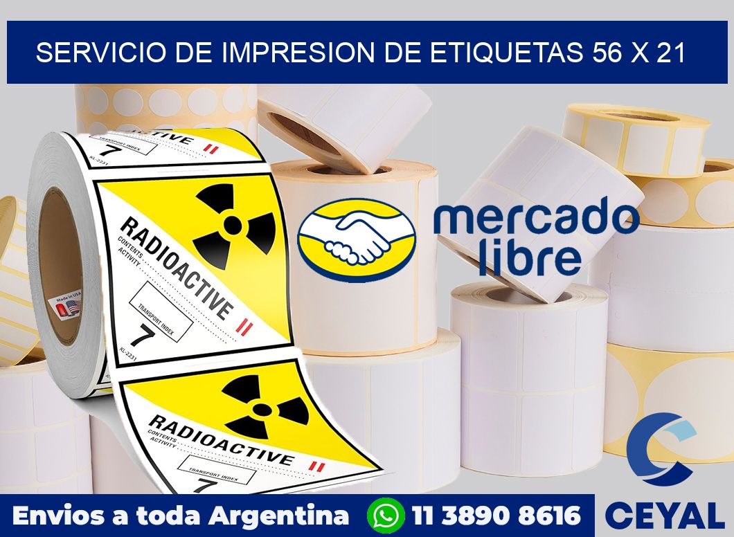 servicio de impresion de etiquetas 56 x 21