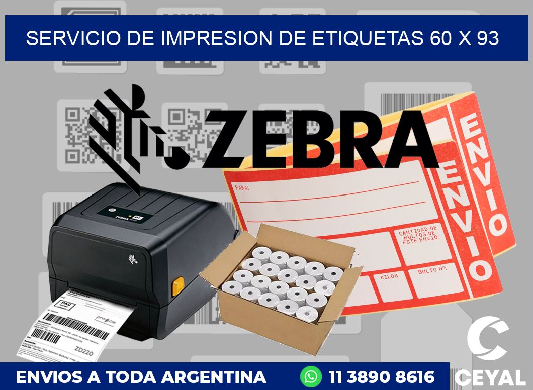 servicio de impresion de etiquetas 60 x 93