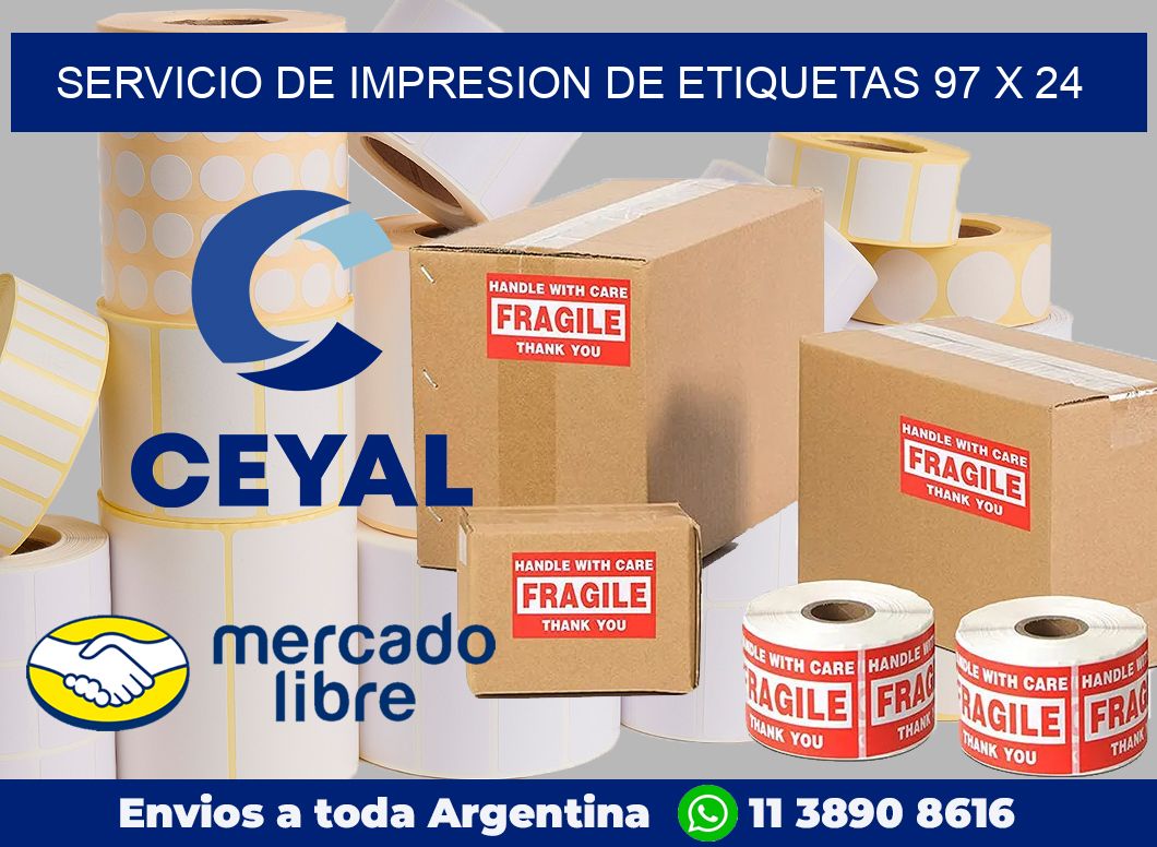 servicio de impresion de etiquetas 97 x 24