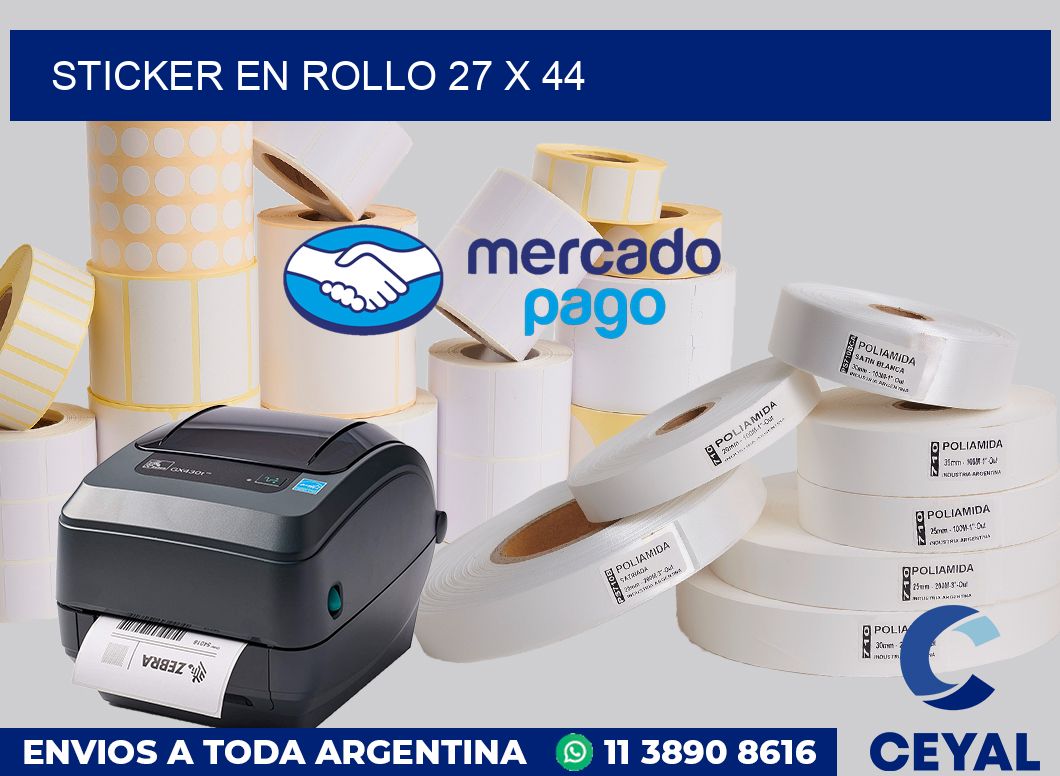 sticker en rollo 27 x 44