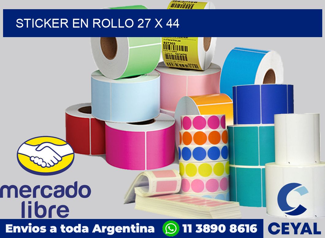sticker en rollo 27 x 44