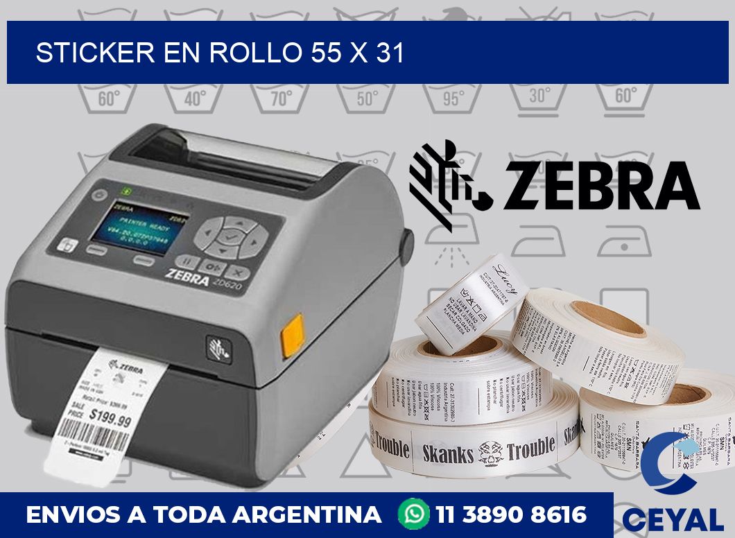 sticker en rollo 55 x 31