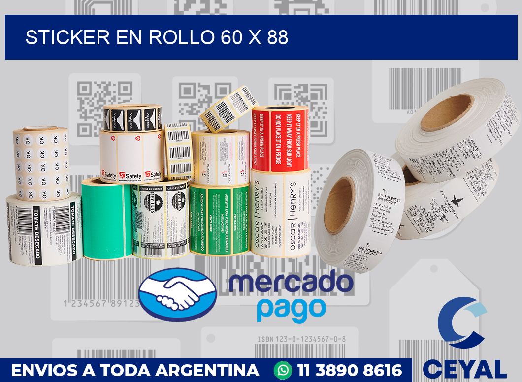 sticker en rollo 60 x 88