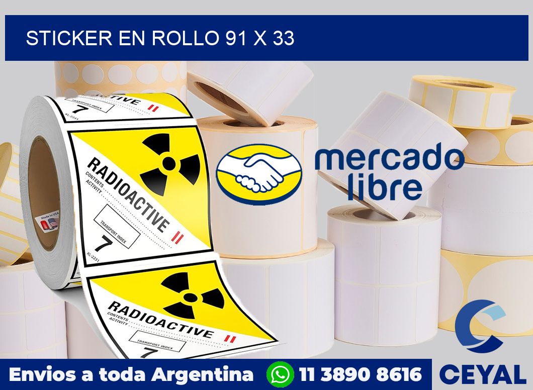 sticker en rollo 91 x 33
