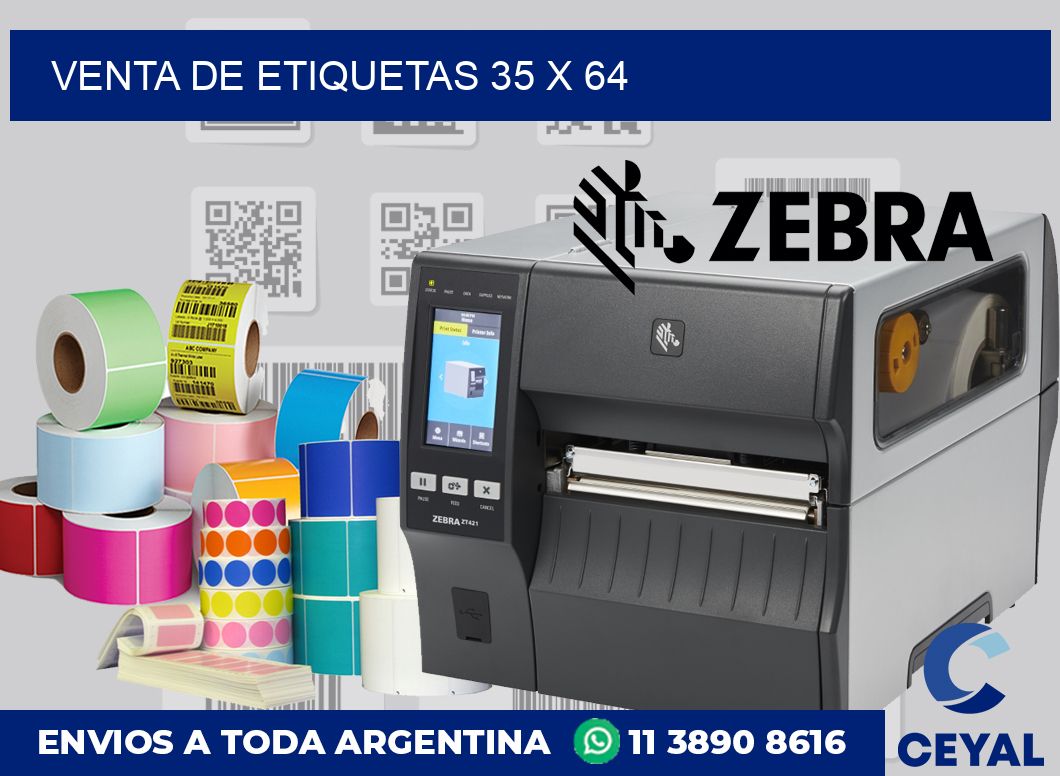 venta de etiquetas 35 x 64