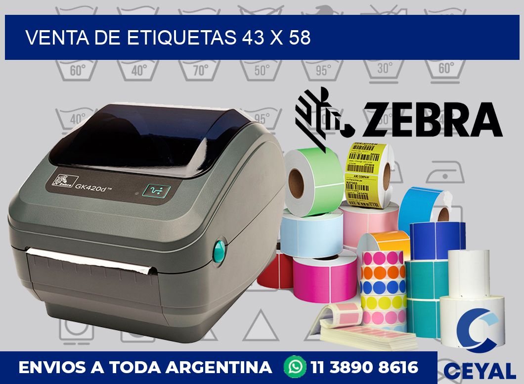 venta de etiquetas 43 x 58