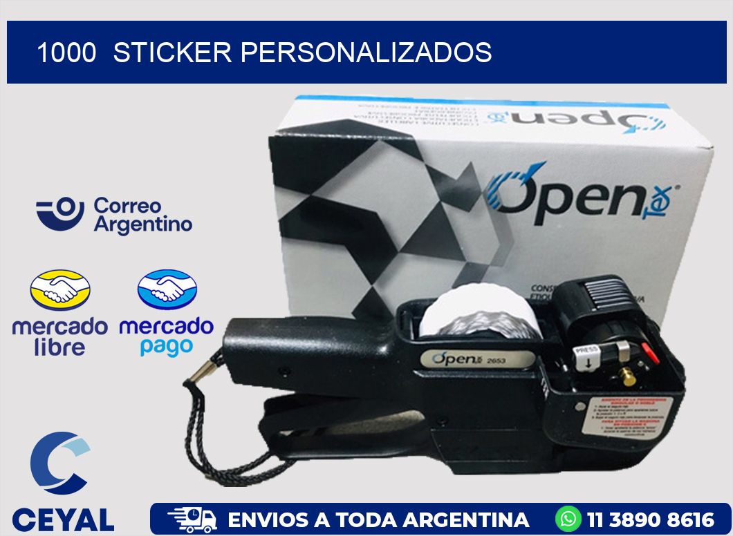 1000  sticker personalizados