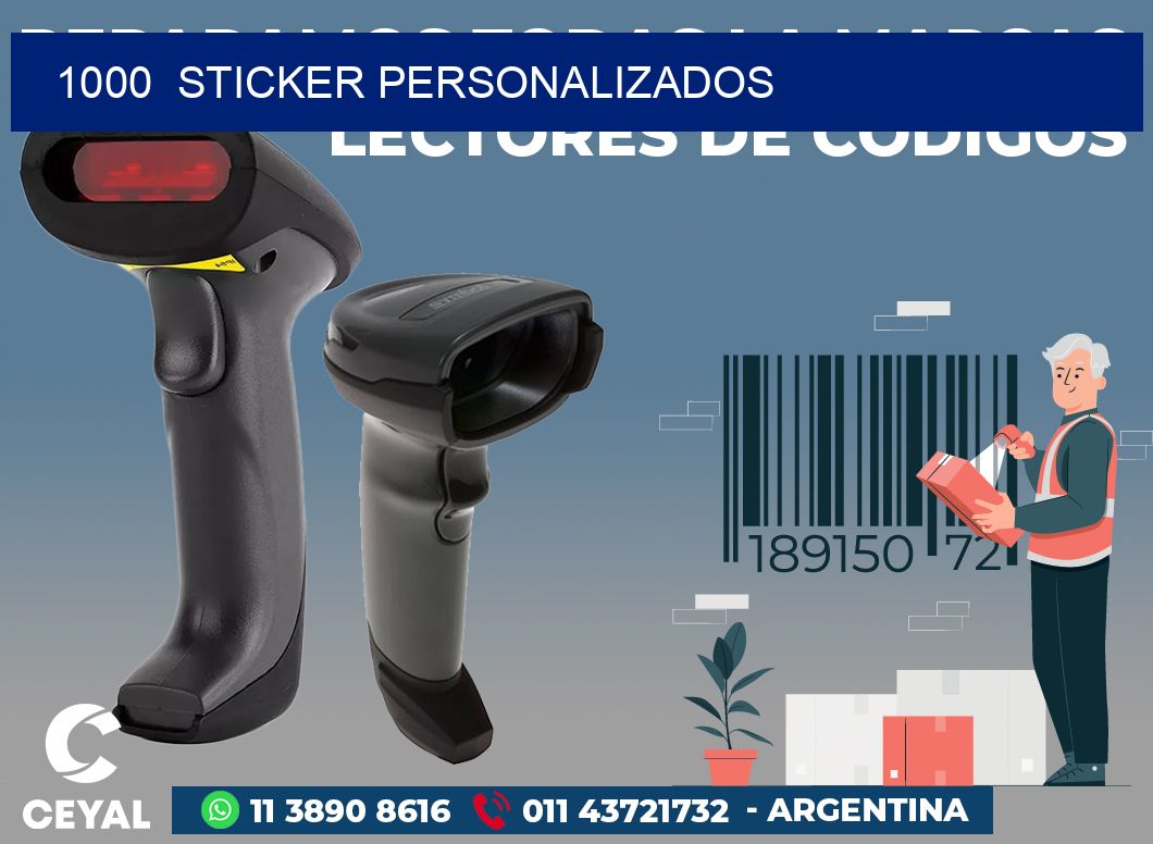 1000  sticker personalizados