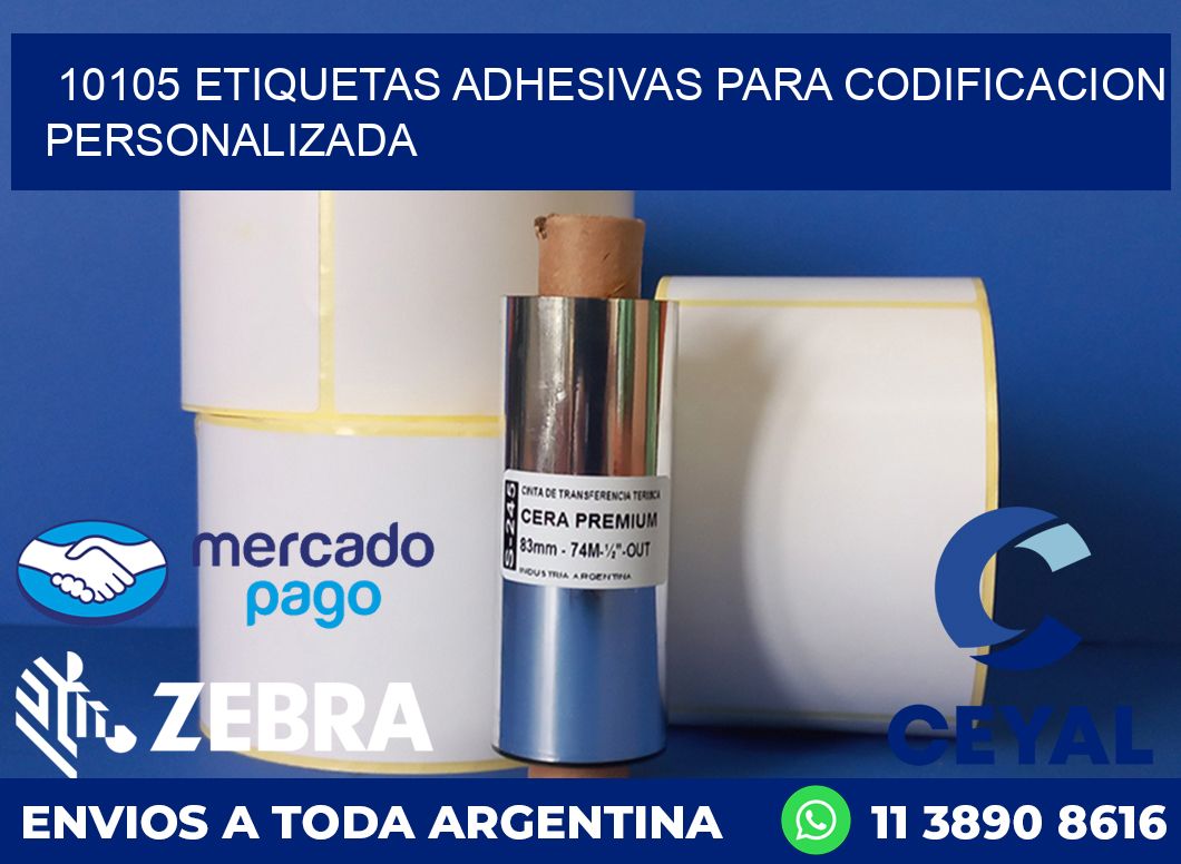 10105 ETIQUETAS ADHESIVAS PARA CODIFICACION PERSONALIZADA