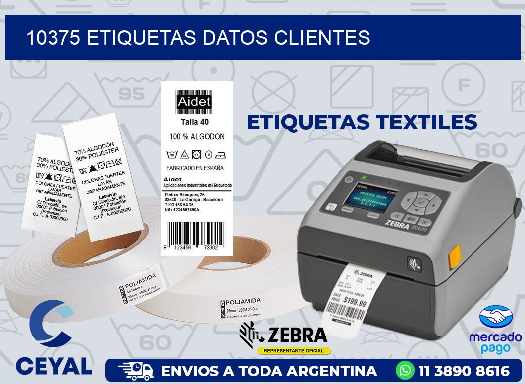 10375 ETIQUETAS DATOS CLIENTES