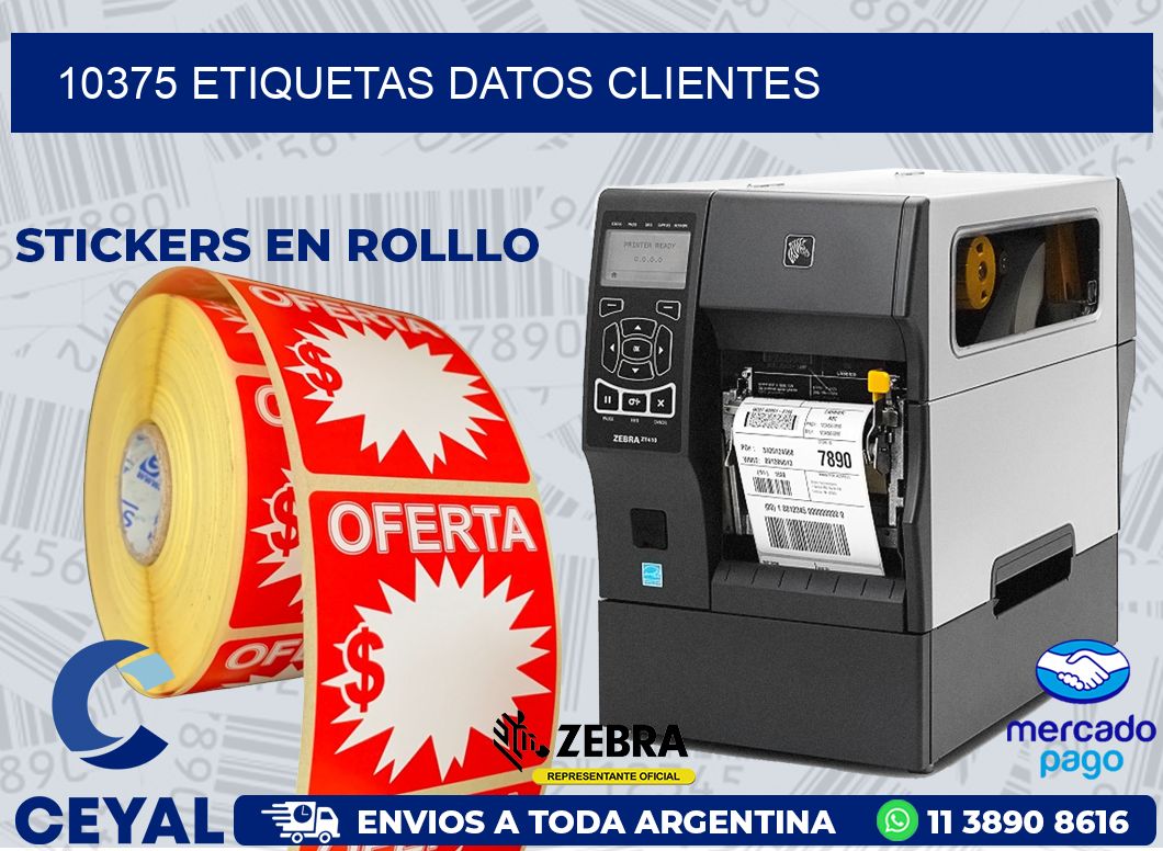 10375 ETIQUETAS DATOS CLIENTES