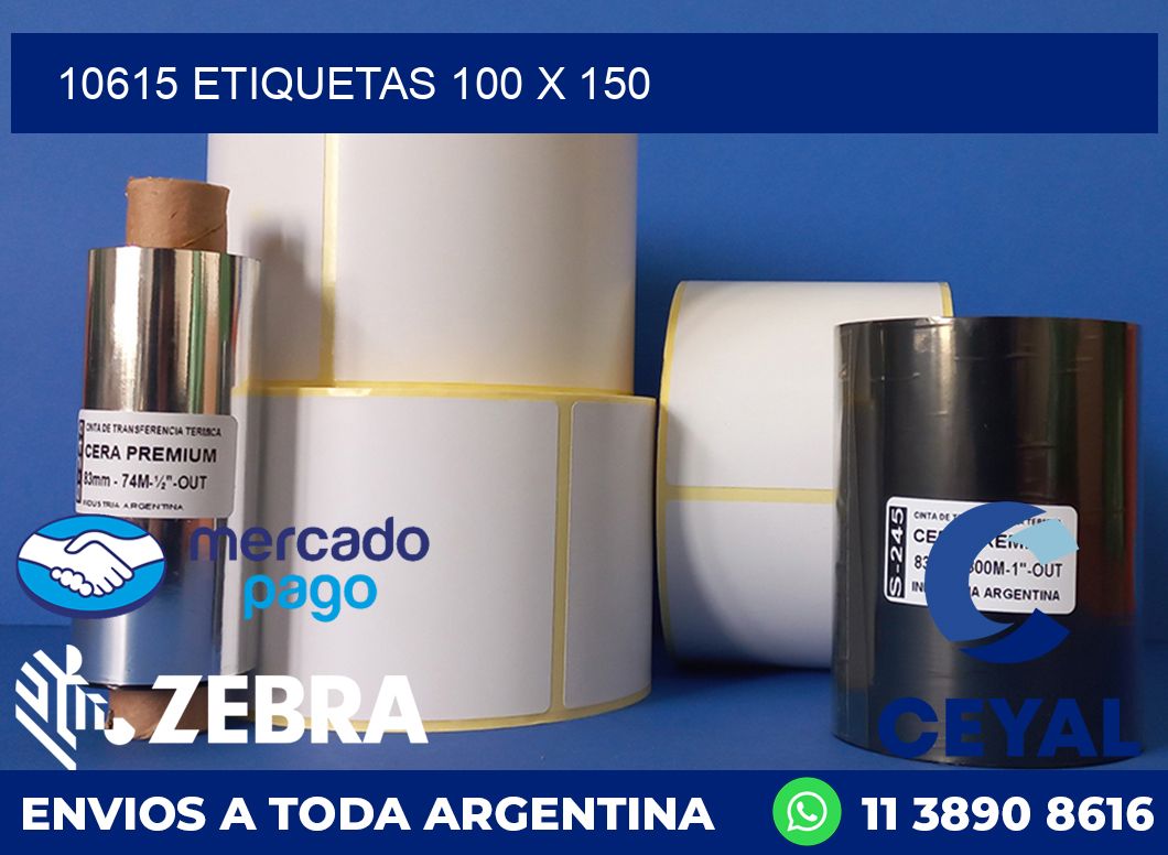 10615 ETIQUETAS 100 X 150