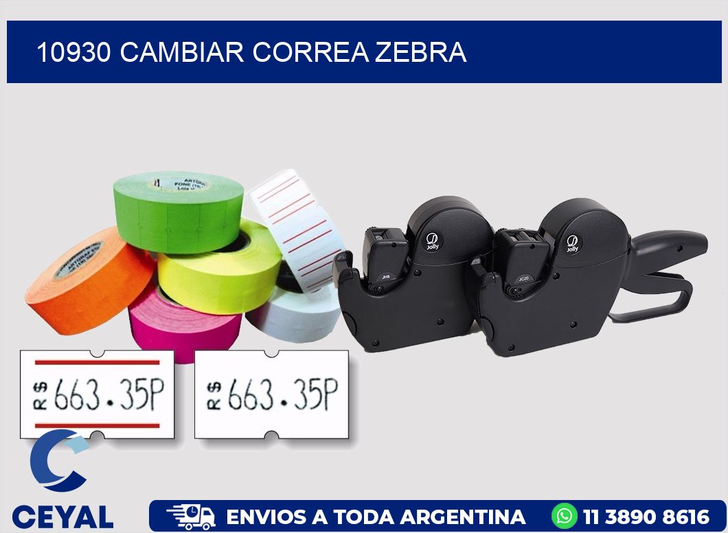 10930 CAMBIAR CORREA ZEBRA