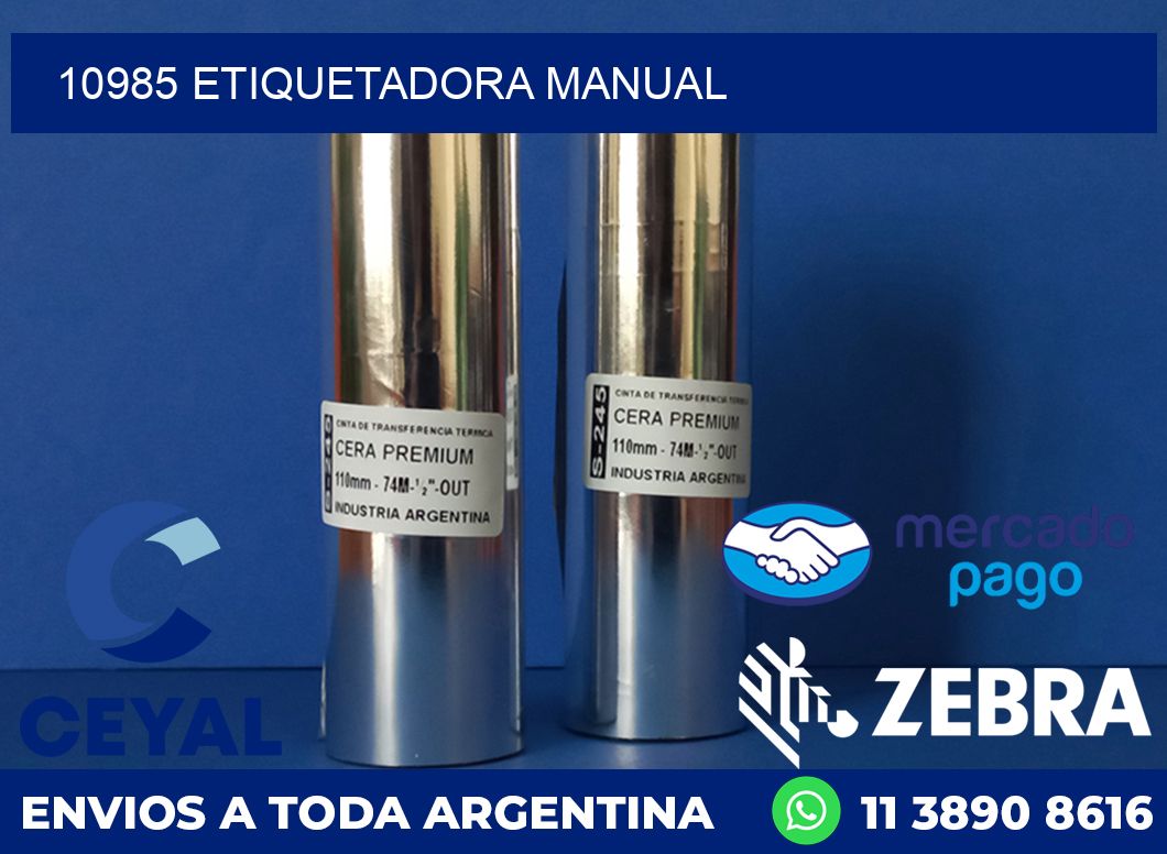 10985 ETIQUETADORA MANUAL