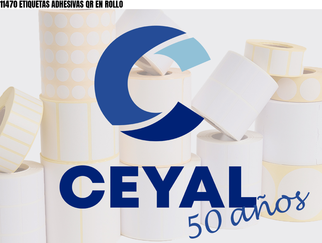11470 ETIQUETAS ADHESIVAS QR EN ROLLO
