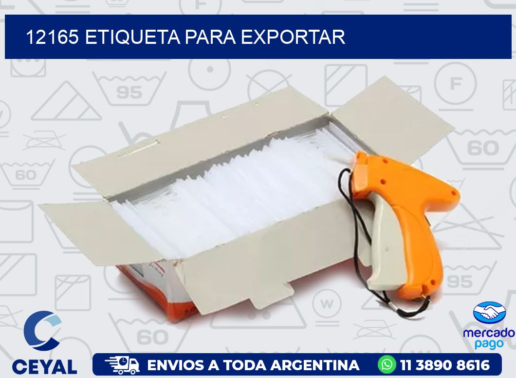 12165 ETIQUETA PARA EXPORTAR