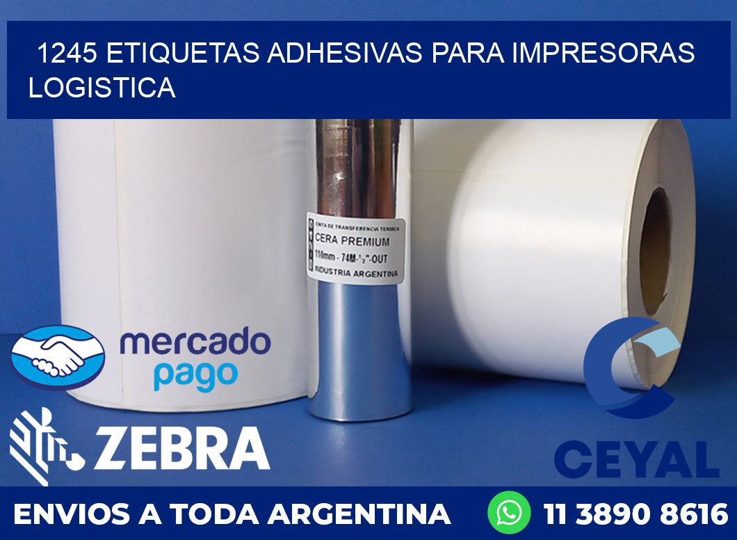 1245 ETIQUETAS ADHESIVAS PARA IMPRESORAS LOGISTICA