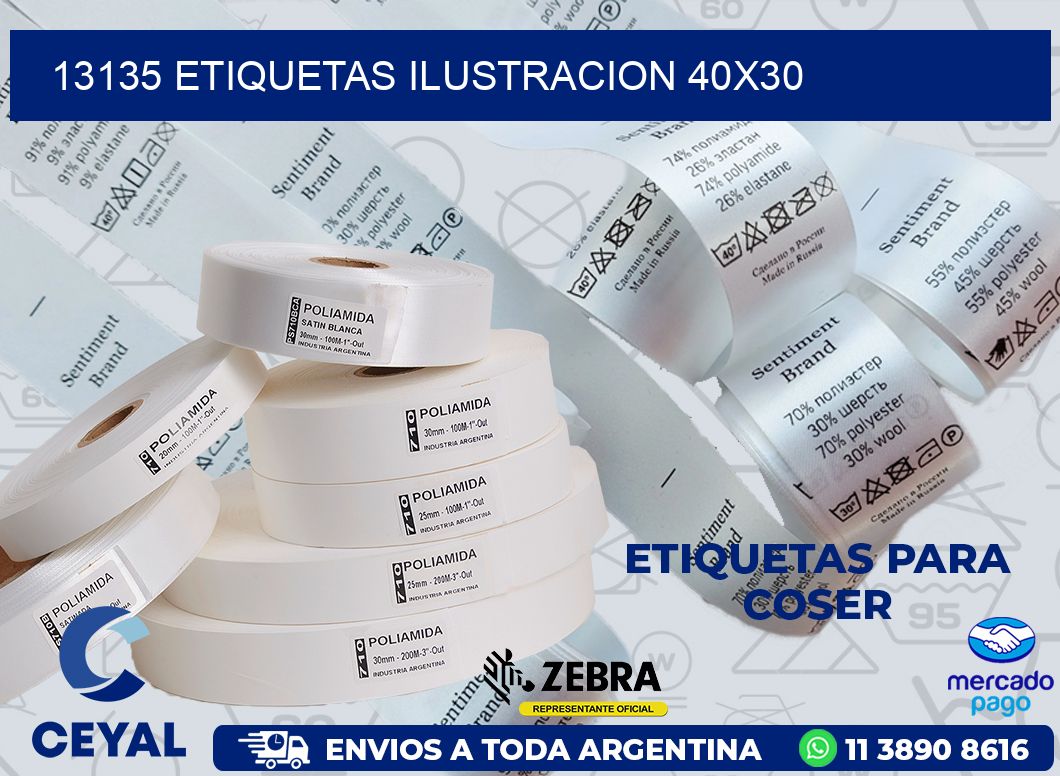 13135 ETIQUETAS ILUSTRACION 40X30