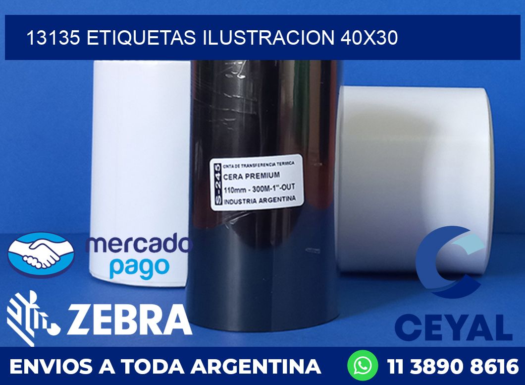 13135 ETIQUETAS ILUSTRACION 40X30