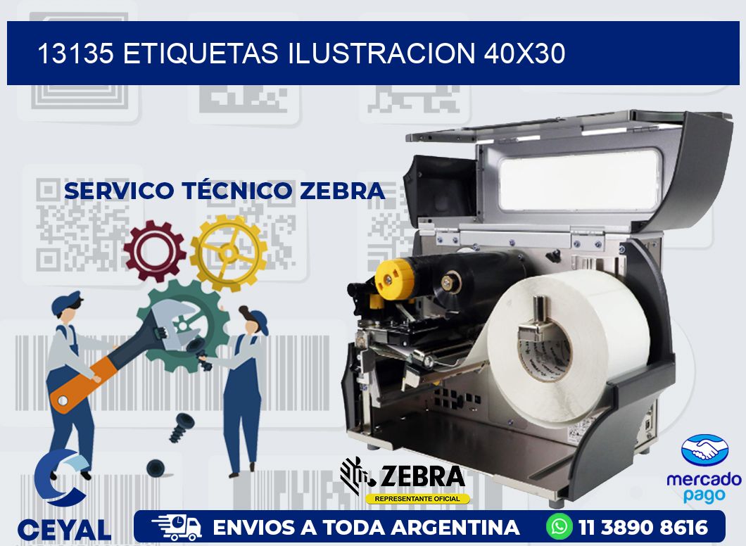 13135 ETIQUETAS ILUSTRACION 40X30