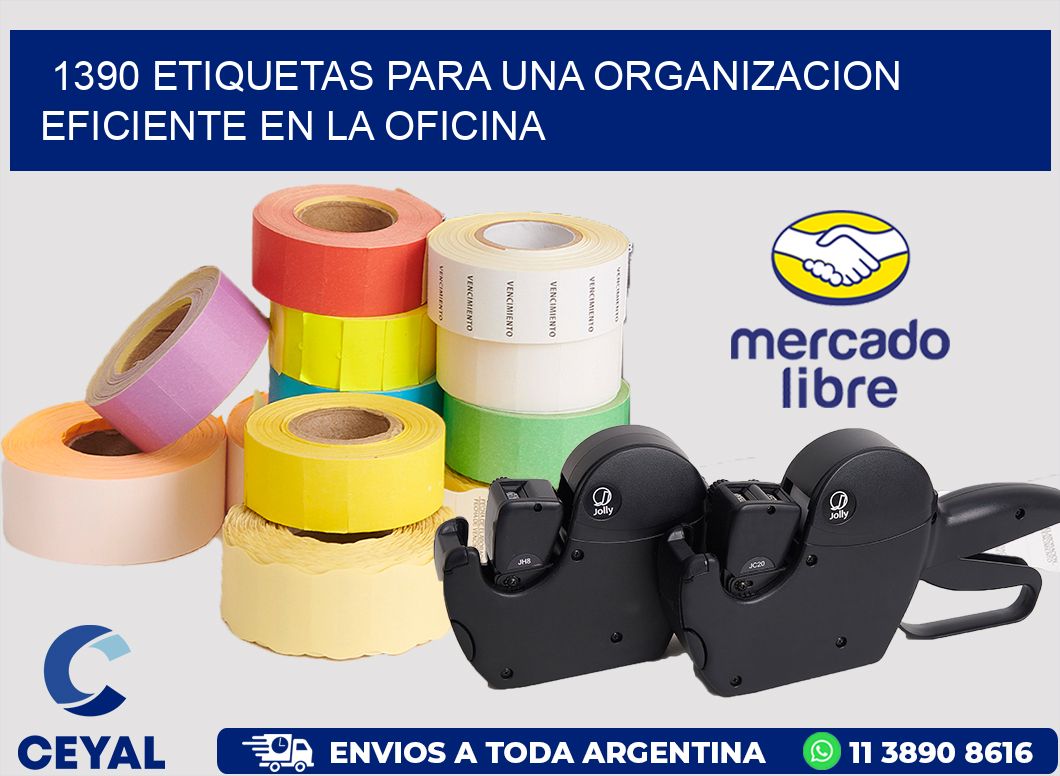 1390 ETIQUETAS PARA UNA ORGANIZACION EFICIENTE EN LA OFICINA