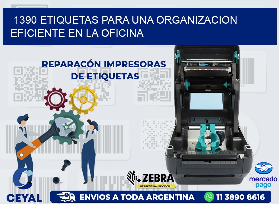 1390 ETIQUETAS PARA UNA ORGANIZACION EFICIENTE EN LA OFICINA