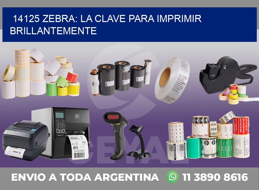 14125 ZEBRA: LA CLAVE PARA IMPRIMIR BRILLANTEMENTE