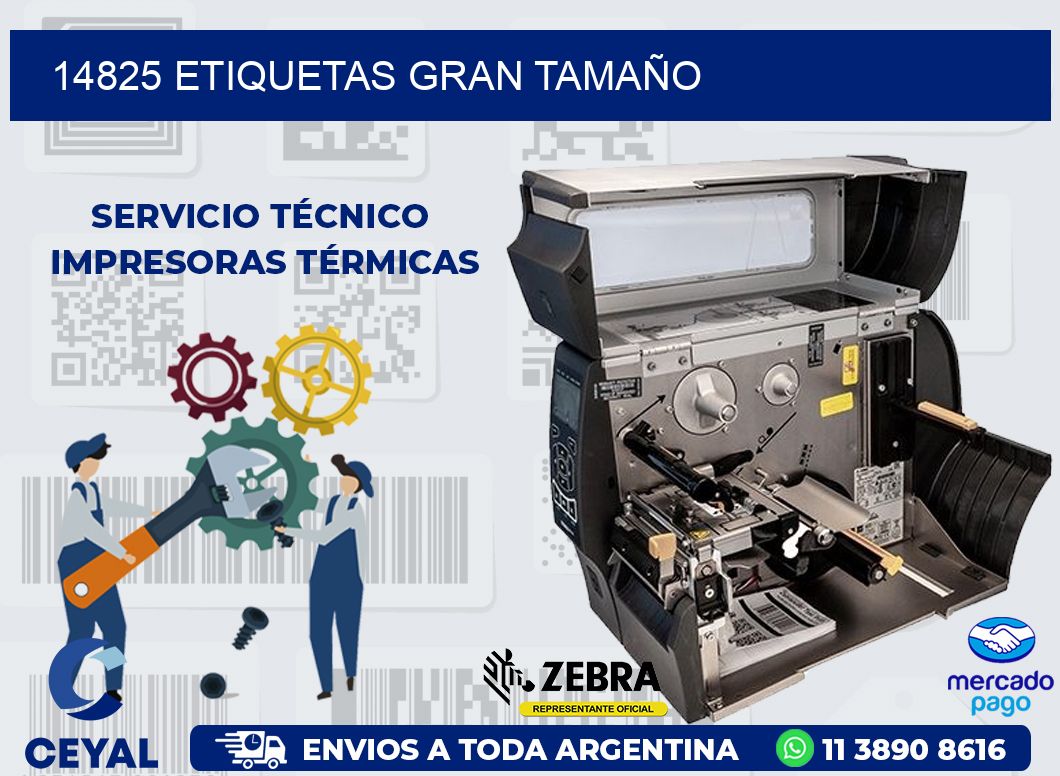 14825 ETIQUETAS GRAN TAMAÑO