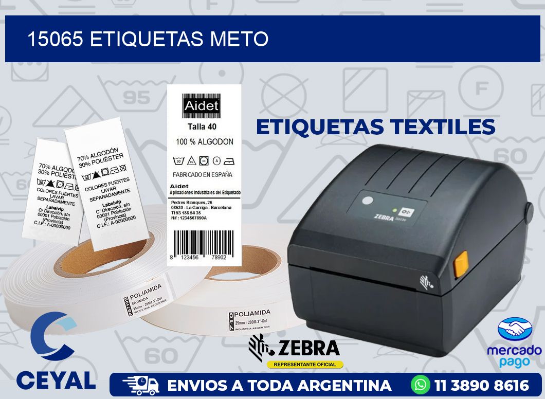 15065 ETIQUETAS METO