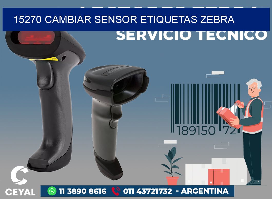 15270 CAMBIAR SENSOR ETIQUETAS ZEBRA