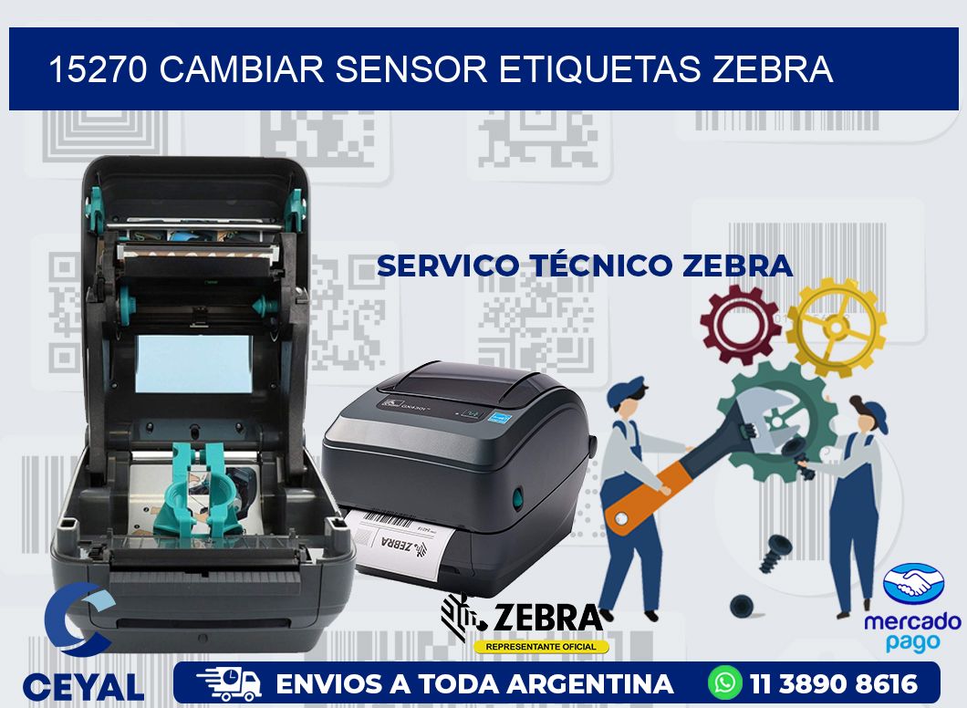 15270 CAMBIAR SENSOR ETIQUETAS ZEBRA
