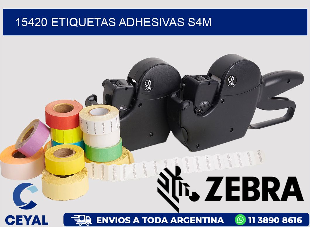 15420 ETIQUETAS ADHESIVAS S4M