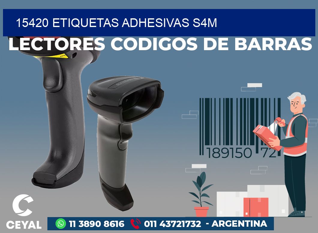 15420 ETIQUETAS ADHESIVAS S4M