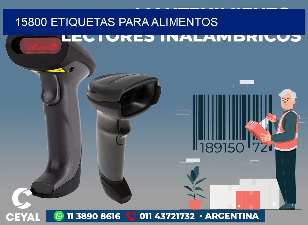 15800 ETIQUETAS PARA ALIMENTOS