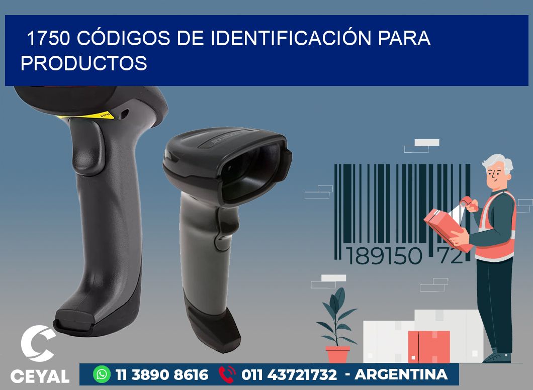 1750 CÓDIGOS DE IDENTIFICACIÓN PARA PRODUCTOS